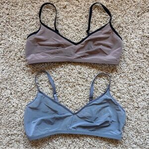 Negative Underwear Sieve Non-Wire Bra – Slate and Black/Haze Size 4 Lot of 2